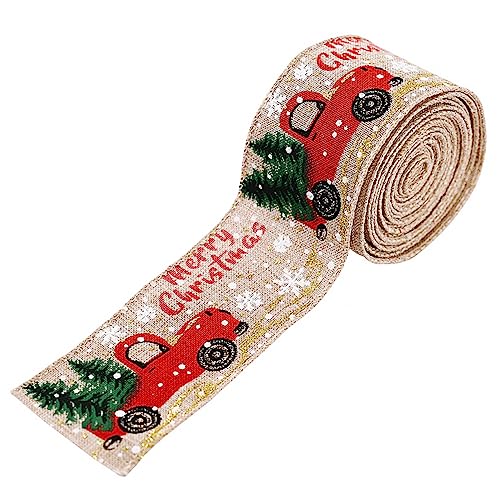 DIYEAH 1 Rolle Weihnachtsbaumband rosa Schleife für Geschenkband Weihnachtsschnur Dekorationen weihnachtsband christmas ribbon DIY band dekoration Feiertagsband verdrahtet Stoff Beige DIYEAH 1 Rolle Weihnachtsbaumband rosa Schleife für Geschenkband Weihnachtsschnur Dekorationen weihnachtsband christmas ribbon DIY band dekoration Feiertagsband verdrahtet Stoff Beige von DIYEAH