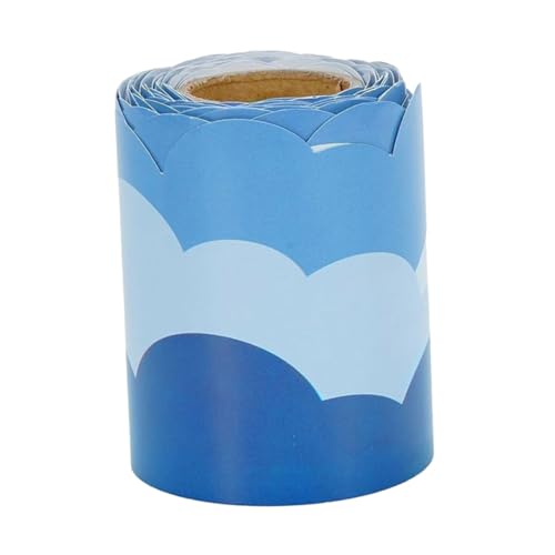 DIYEAH 1 Rolle Wolkenrandaufkleber Selbstklebende Bordüre Randbesatzstreifen Tafelstreifen Pinnwand-Grenzen Whiteboard-Randpapier Wall -Rand -Rand Aufkleber aus beschichtetem Papier Blue DIYEAH 1 Rolle Wolkenrandaufkleber Selbstklebende Bordüre Randbesatzstreifen Tafelstreifen Pinnwand-Grenzen Whiteboard-Randpapier Wall -Rand -Rand Aufkleber aus beschichtetem Papier Blue von DIYEAH