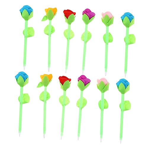 DIYEAH 1 Satz 1 Satz Blumen Kugelschreiber Handgefertigter Schlüsselanhänger Menschlicher Körperanhänger Zinn Staffeleien Schlüsselanhänger Süße Figuren Schlüsselband Für 12 Stück von DIYEAH