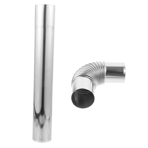 DIYEAH 1 Satz Abgasrohr mit Bogen Gerade Rohre Elbow für Vielseitige Installationen Heizsystemen Einfache Montage Schnellere Rauchabführung DIYEAH 1 Satz Abgasrohr mit Bogen Gerade Rohre Elbow für Vielseitige Installationen Heizsystemen Einfache Montage Schnellere Rauchabführung von DIYEAH
