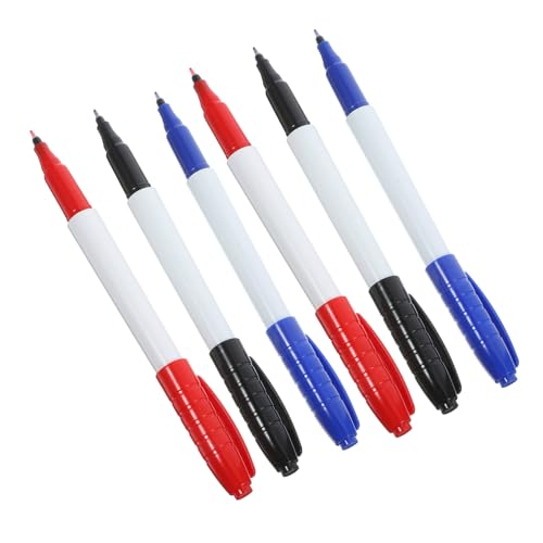 DIYEAH 1 Satz Abwischbare Whiteboard Marker Wiederverwendbare Spitze Blau Schwarz Und Rot Für Schule Und Büro Trockene Beschriftung Für Notizen Und Zeichnungen 6 Stück DIYEAH 1 Satz Abwischbare Whiteboard Marker Wiederverwendbare Spitze Blau Schwarz Und Rot Für Schule Und Büro Trockene Beschriftung Für Notizen Und Zeichnungen 6 Stück von DIYEAH
