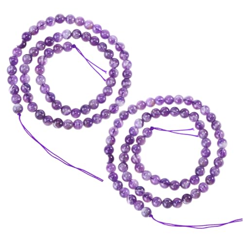 DIYEAH 1 Satz Amethyst Lose Perlen - Perlen Edelstein Massenperlen Kristalle Für Die Schmuckherstellung Traumperlen Perlen Zur Schmuckherstellung Violett 2 Stück DIYEAH 1 Satz Amethyst Lose Perlen - Perlen Edelstein Massenperlen Kristalle Für Die Schmuckherstellung Traumperlen Perlen Zur Schmuckherstellung Violett 2 Stück von DIYEAH