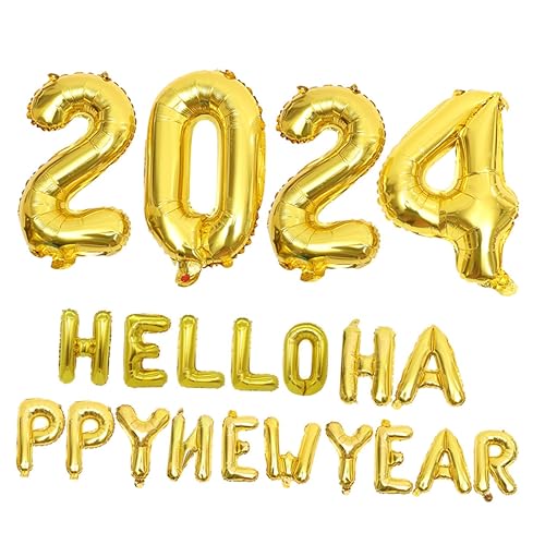 DIYEAH Party Luftballons 1 Satz Ballon 2024 Luftballons Für Die Babyparty Silberne Buchstabenballons Wand Polsterung Happy New Year Ballons Ballon Mit Großer Zahl Ballon Mit Partynummer Aluminiumfolie DIYEAH Party Luftballons 1 Satz Ballon 2024 Luftballons Für Die Babyparty Silberne Buchstabenballons Wand Polsterung Happy New Year Ballons Ballon Mit Großer Zahl Ballon Mit Partynummer Aluminiumfolie von DIYEAH