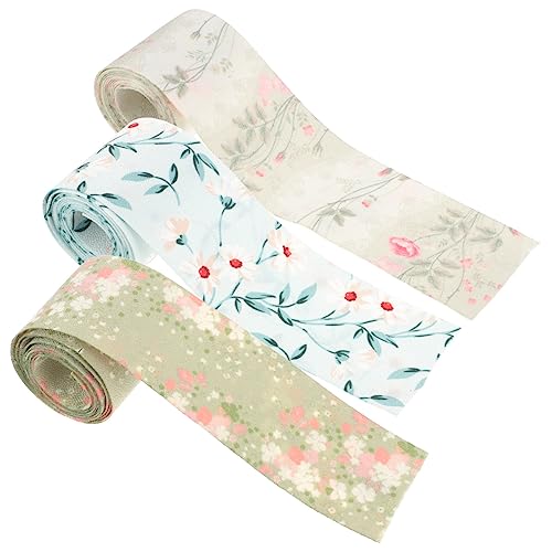 DIYEAH 1 Satz Band Zum Verpacken Seidenband Ribbon Bandfeile Ziehschleifenband Schienbeinschoner Tape Dünnes Band Blumen- Schüttgut Dekorationen Geschenkband Geburtstagsband Stoff 3rollen von DIYEAH