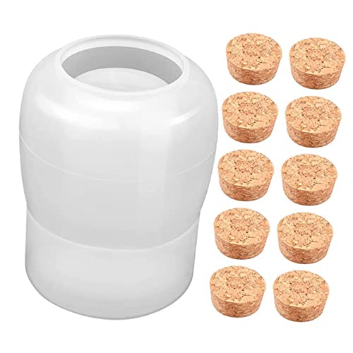 DIYEAH 1 Satz DIY Silikonform für Epoxidharz Silikonform Korkstopfen für Kreative Aufbewahrungsgläser und Schmuckkästchen für Heimwerkerprojekte und von DIYEAH