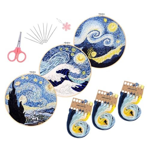 DIYEAH 1 Satz DIY Stickset für Anfänger und Fortgeschrittene mit Einzigartigem Van Gogh Sternenhimmel Muster für Kreative Bastelprojekte Geeignet für Erwachsene DIYEAH 1 Satz DIY Stickset für Anfänger und Fortgeschrittene mit Einzigartigem Van Gogh Sternenhimmel Muster für Kreative Bastelprojekte Geeignet für Erwachsene von DIYEAH