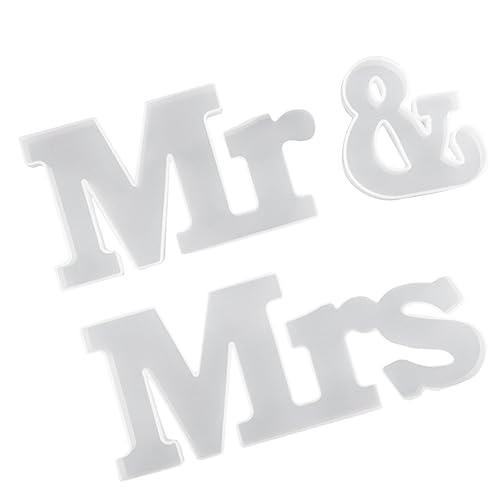 DIYEAH 1 Satz Diy Buchstabenform Kreative Epoxidharz Form für Handgemachte Dekorationen Geeignet für Hochzeiten Partys und Heimdekoration Perfektes für Bastel von DIYEAH
