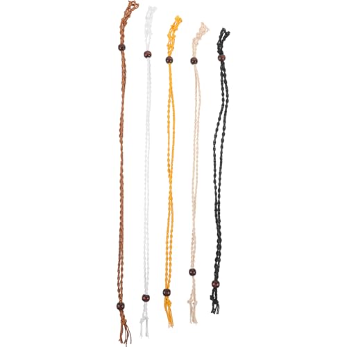 DIYEAH 1 Satz Diy Handgefertigte Woven Pendant Halskette Teiliges Mit Verstellbarem Netzdesign Braunes Weißes Gelbes Schwarzes Und Cremefarbenes Gehäuse Für Steine 5 Stück DIYEAH 1 Satz Diy Handgefertigte Woven Pendant Halskette Teiliges Mit Verstellbarem Netzdesign Braunes Weißes Gelbes Schwarzes Und Cremefarbenes Gehäuse Für Steine 5 Stück von DIYEAH