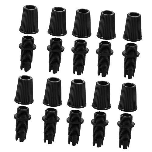 DIYEAH 1 Satz Drahtschnalle Griff U Clips Hängend Mit Klemme Drüse Kabel Glasfaser Drahtklemmen-drahthalter Decke Plastik Black 100 Stück von DIYEAH