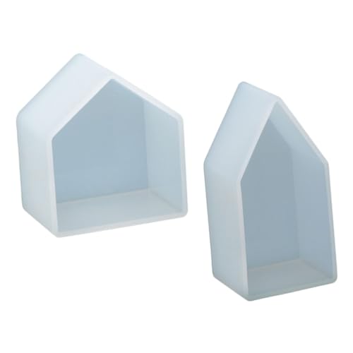 DIYEAH 1 Satz Epoxidform Gefälschte Pflanze Künstliche Farne Künstliche Pflanzen Herstellung Dekorative Formen Fälschung Handguss-sets Paar Hausformen Zinn Kuppel Kieselgel Weiß 2 Stück von DIYEAH