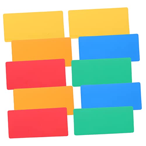 DIYEAH 1 Satz Etikett Abwischen Magnet Weiß Löschbar Anzeigetafel Beschriftbare Namensschilder Farbige Lageretiketten Whiteboard-aufkleber Etikettenaufkleber Für Whiteboards 10 Stück von DIYEAH