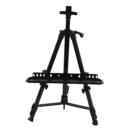 DIYEAH 1 Satz Faltbare Staffelei mit Verstellbarer Höhe Tragbarer Malständer Aluminium für Kunst Zeichnungen und Ausstellungen für Drinnen und Draußen DIYEAH 1 Satz Faltbare Staffelei mit Verstellbarer Höhe Tragbarer Malständer Aluminium für Kunst Zeichnungen und Ausstellungen für Drinnen und Draußen von DIYEAH