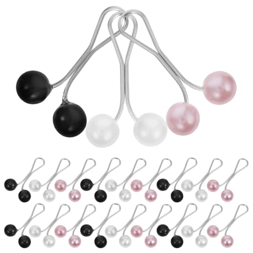 DIYEAH 24er-Pack Hijab-Clips und -Nadeln – hypoallergene, rutschfeste Haar-Accessoires für Frauen, muslimische Schalhalter, Pullover-Broschen (silberfarbenes Metall) von DIYEAH