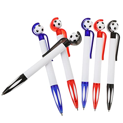 DIYEAH 1 Satz Fußball-former Fußball Stift Fussball Stift Cartoon Kugelschreiber Set Fußball Bürobedarf Fussballdeko Herstellung Party Scrapbooking-stifte Tinte Fußballstifte Abs 6 Stück von DIYEAH