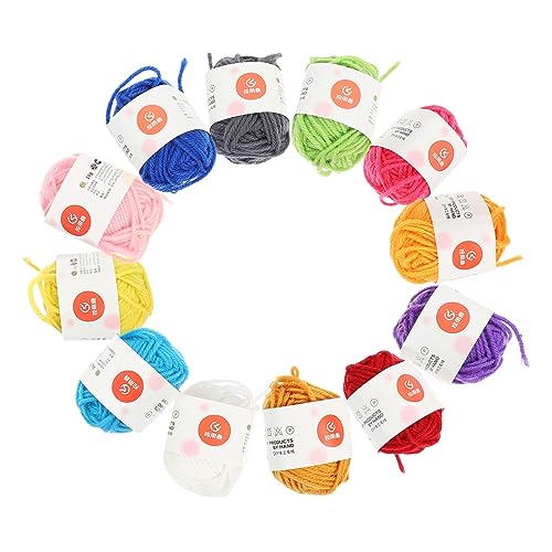DIYEAH 1 Satz Garn basteln set bastelzubehör knit set Dekorationsmaterial baumwoll string knitting set Plüsch Quilten Kaschmir Einfädler Schüsseln Abs Häkelzubehör Baumwollfaden Baumwolle von DIYEAH