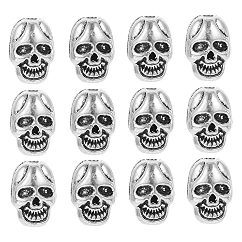 DIYEAH 1 Satz Halloween Schädel Spacer Perlen Diy Schmuck Zubehör Für Armbänder Und Metallperlen Antiksilber Für Kreative Bastelprojekte 50 Stück DIYEAH 1 Satz Halloween Schädel Spacer Perlen Diy Schmuck Zubehör Für Armbänder Und Metallperlen Antiksilber Für Kreative Bastelprojekte 50 Stück von DIYEAH