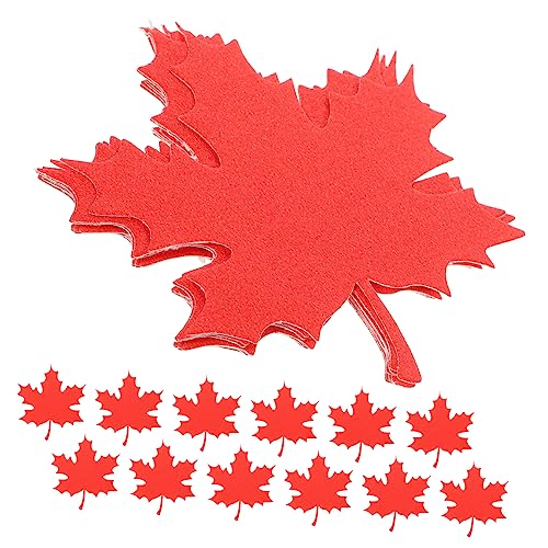 DIYEAH 1 Satz Herbst-ahornblatt-scherenschnitte Ahornblätter Ornament Ahornblätter Ausschnitte Papierschere Decoupage Glitzer-ahornblätter Zum Basteln Bauernahornblätter Rot 20 Stück von DIYEAH