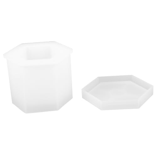 DIYEAH 1 Satz Hexagon Blumenvase Form Diy Pflanzer und Untersetzer Gießform für Arrangements im Home Store Einfach zu Entformen Reinigen DIYEAH 1 Satz Hexagon Blumenvase Form Diy Pflanzer und Untersetzer Gießform für Arrangements im Home Store Einfach zu Entformen Reinigen von DIYEAH