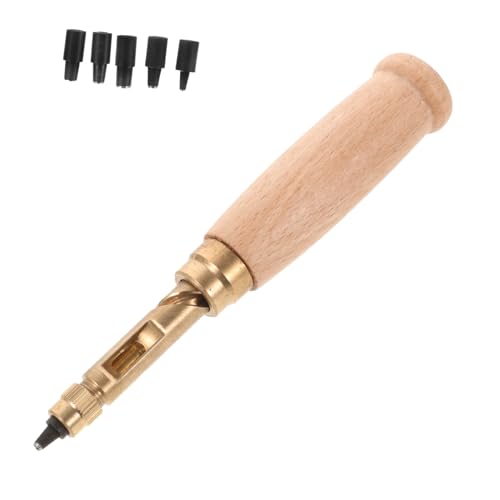 DIYEAH 1 Satz Hohlstanzer für Leder Automatischer Lochstanzer mit Design für DIY Projekte Gürtellochung Uhrenarmbänder und Bastelarbeiten von DIYEAH