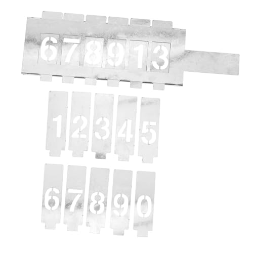 DIYEAH 1 Satz Hollow Number Stencil Wiederverwendbare Schablonen für Malprojekte Zahlenkarten und Kartenfächern für Veranstaltungen und Ausstellungen von DIYEAH