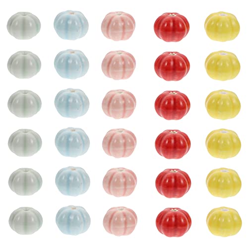 DIYEAH 1 Satz Keramik Kürbis Charms Bunte Diy Perlen Für Schmuckherstellung Und Herbstdekoration Für Armbänder Und Bastelprojekte 40 Stück DIYEAH 1 Satz Keramik Kürbis Charms Bunte Diy Perlen Für Schmuckherstellung Und Herbstdekoration Für Armbänder Und Bastelprojekte 40 Stück von DIYEAH