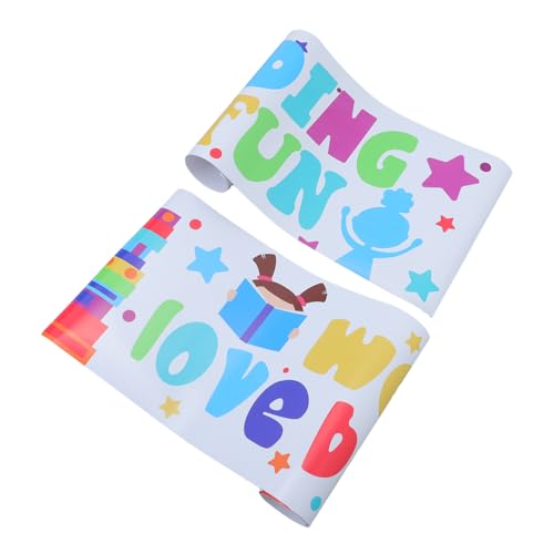 DIYEAH 1 Satz Lebendige PVC Banner für Kindergarten und Vorschule Vielseitige Partydekorationen Einfach Anzubringen für Klassenzimmer von DIYEAH