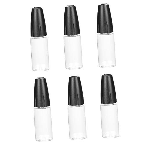 DIYEAH 1 Satz Leere Flasche Mit Mütze Drücken Squeeze Flasche Tipp Werkzeug Tropfschlauch Leimfläschchen Mit Feiner Spitze Präzisionsspitzen- 6 Stück von DIYEAH