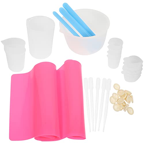 DIYEAH 1 Satz Leimmischwerkzeug-set Backen Epoxid-mischwerkzeug Diy-werkzeuge Aus Silikonharz Silikon-messbecher-kit Diy Harz Epoxid Zubehör Farbmischbecher Mischen Rühren Kieselgel von DIYEAH