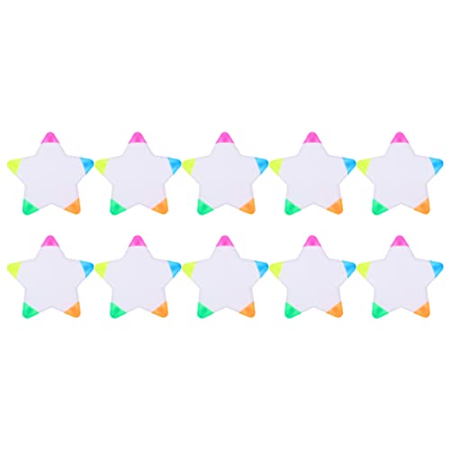 DIYEAH 1 Satz Leuchtstifte Sternform Fluoreszierende Marker Bunten Farben für Schule und Kreative Projekte für Notizen und Zeichnungen von DIYEAH