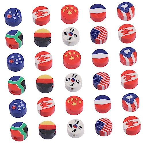 DIYEAH 1 Satz Lose Perlen Der Diy-flagge Bastelmaterial Für Bastelsets Für Beads Flaggen Polymer -ton -perlenfahnen Lose Perlen Aus Abstandsperlen Polymer-ton 100 Stück DIYEAH 1 Satz Lose Perlen Der Diy-flagge Bastelmaterial Für Bastelsets Für Beads Flaggen Polymer -ton -perlenfahnen Lose Perlen Aus Abstandsperlen Polymer-ton 100 Stück von DIYEAH