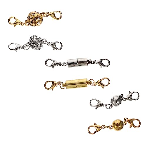 DIYEAH 1 Satz Magnetverschluss Für Und Armbänder Magnetische Schmuckverschlüsse Einfaches Anbringen Und Abnehmen Glänzende Und Klassische Farben Für Diy Projekte Und 6 Paare von DIYEAH