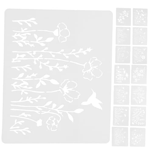 DIYEAH 1 Satz Malschablonen Teiliges für Diy Projekte Wiederverwendbare Schablonen für Wandgestaltung Kunsthandwerk und Bastelarbeiten für Jugendliche DIYEAH 1 Satz Malschablonen Teiliges für Diy Projekte Wiederverwendbare Schablonen für Wandgestaltung Kunsthandwerk und Bastelarbeiten für Jugendliche von DIYEAH