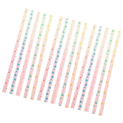 DIYEAH 1 Satz Origami Diy Faltpapier Für Partys Bastelprojekte Und Dekorationen Herz Papierstreifen Für Festliche Anlässe Und Stressabbau 480 Stück von DIYEAH