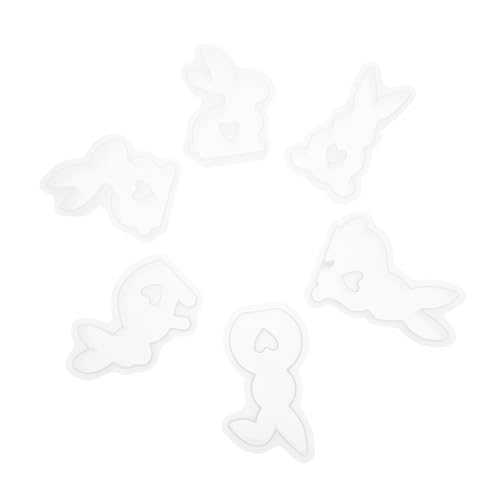 DIYEAH 1 Satz Osterschablonen Hasenförmchen Geldgeschenke Ostern Geldgeschenke Zu Ostern Easter present Gießform Herstellung Wachsformen Für Kerzen Hasenförmige Kerzenform Kieselgel 6 Stück von DIYEAH