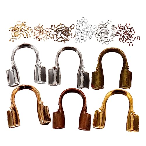 DIYEAH 1 Satz Perlen Für Schmuckhersteller Crimp Beads Quetschperle Armbandzubehör Schmuck Machen Earloop Herstellung Rahmen Crimps Draht Schmuckwerkzeuge Schmuckzubehör Metall 600 Stück von DIYEAH