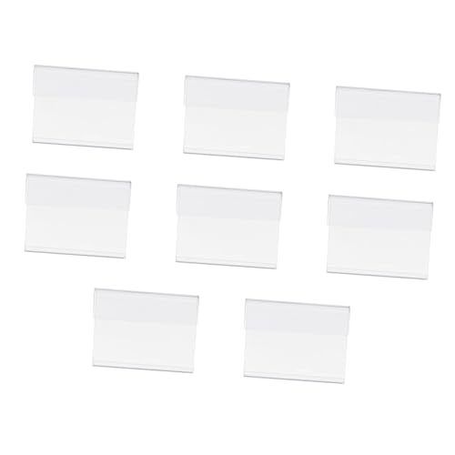 DIYEAH 1 Satz Preisschild Preisaufsteller Buisiness Ad Lagerbier Bierpongtish Anzeige Halter Clip Für Korbetiketten Einzelhandel Transparentes Etikett Supermarktpreis Plastik 10 Stück von DIYEAH