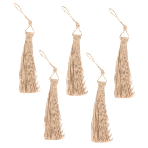 DIYEAH 1 Satz Quastenanhänger Selber Machen Dekoweihnachten Dekoring Weihnachten Lesezeichen Quasten Seidenpapier-quasten-girlande Quasten Aus Juteseil Diy-material Light Brown 5 Stück DIYEAH 1 Satz Quastenanhänger Selber Machen Dekoweihnachten Dekoring Weihnachten Lesezeichen Quasten Seidenpapier-quasten-girlande Quasten Aus Juteseil Diy-material Light Brown 5 Stück von DIYEAH
