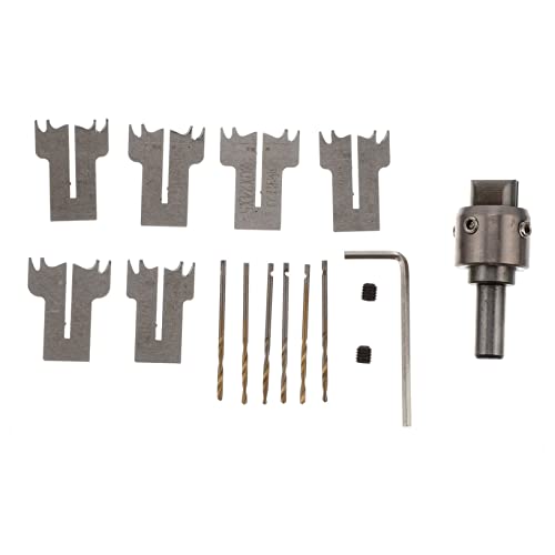 DIYEAH 1 Satz Ringmesser -Sicherheitsschnalle Schmuckwerkzeuge Bohrer Bausatz zur Herstellung von Ringen Kit zur Schmuckherstellung Holzbearbeitung Schnitzen Bohren Legierung Silber von DIYEAH