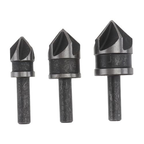 DIYEAH 1 Satz Runde Griff Holzbearbeitung Fase Anfasbit Countersink Kammernbohrer Holzbeförderungsbohrerbits Deburr -tool Für Löcher Stahl Mit Hohem Kohlenstoffgehalt Schwarz 3 Stück DIYEAH 1 Satz Runde Griff Holzbearbeitung Fase Anfasbit Countersink Kammernbohrer Holzbeförderungsbohrerbits Deburr -tool Für Löcher Stahl Mit Hohem Kohlenstoffgehalt Schwarz 3 Stück von DIYEAH
