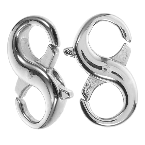 DIYEAH 1 Satz Schmuck Biegeringe Kette Für Halskette Verschlüsse Anhängerverschluss Lobster Clasp Schmuckzubehör Diy Armbänder Verbindungsschnalle Selbstgemachte Ringe Stahl 2 Stück DIYEAH 1 Satz Schmuck Biegeringe Kette Für Halskette Verschlüsse Anhängerverschluss Lobster Clasp Schmuckzubehör Diy Armbänder Verbindungsschnalle Selbstgemachte Ringe Stahl 2 Stück von DIYEAH