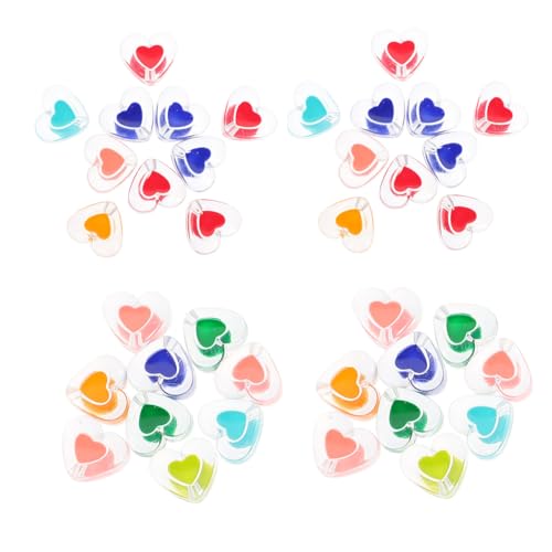 DIYEAH 1 Satz Schmuckzubehör Herzförmige Lose Perlen Diy-perle Zum Aufhängen Armband Lose Perlen Diy Perle in Herzform Kreis Perlen Zubehör Zum Selbermachen Armbandperlen Acryl 50 Stück DIYEAH 1 Satz Schmuckzubehör Herzförmige Lose Perlen Diy-perle Zum Aufhängen Armband Lose Perlen Diy Perle in Herzform Kreis Perlen Zubehör Zum Selbermachen Armbandperlen Acryl 50 Stück von DIYEAH