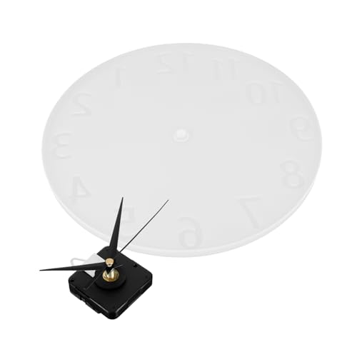 DIYEAH 1 Satz Silikonform für Wanduhr Diy Epoxidharz Uhrmacher Kit mit Klaren Arabischen Ziffern Wiederverwendbar für Wanddekoration und Verschiedene Harzprojekte von DIYEAH