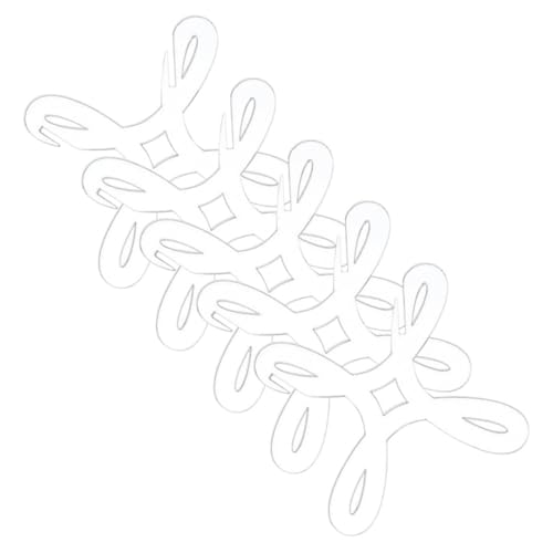 DIYEAH 1 Satz Spulen Nähen Spulen Zum Nähen Bandspulen Draht Kleine Spulen Klare Spulen Garnrollen Spulenorganisator Klarer Faden Leere Nähspulen Acryl Transparent 5 Stück von DIYEAH