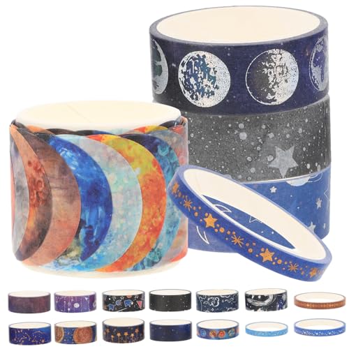 DIYEAH 1 Satz Sternenhimmel Washi Tape Aufkleber Scrapbook Stickern Geschenkverpackung Stickerbögen Papier Für Ästhetisch Washi Tape Zum Verpacken Von Geschenken Geschenkbänder 19rollen DIYEAH 1 Satz Sternenhimmel Washi Tape Aufkleber Scrapbook Stickern Geschenkverpackung Stickerbögen Papier Für Ästhetisch Washi Tape Zum Verpacken Von Geschenken Geschenkbänder 19rollen von DIYEAH