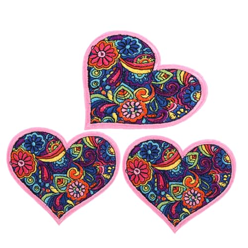 DIYEAH 1 Satz Stickpatches Bügelflicken Und Aufnäher Patches Applikationen Aufnäher Kinderflicken Für Jeans Stoffflicken Der Flicken Aufnäher Aufnähen Verschiedene Flicken 3 Stück von DIYEAH
