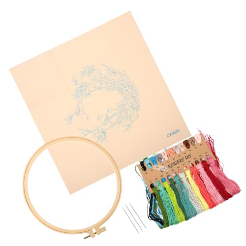 DIYEAH 1 Satz Stickübungszubehör embroidery kit bastel materialien Bastelmaterialien DIY-Strickset Bausätze schwarzes Stickgarn Stickset selber machen Stickerei Anfänger-Kits Baumwolle DIYEAH 1 Satz Stickübungszubehör embroidery kit bastel materialien Bastelmaterialien DIY-Strickset Bausätze schwarzes Stickgarn Stickset selber machen Stickerei Anfänger-Kits Baumwolle von DIYEAH