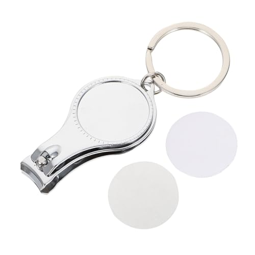 DIYEAH 1 Satz Sublimation Nagelschere Tür Schlüsselanhänger Schlüsselanhänger Einzigartige Dekoration Sackleinen Drahtband مبخره Ventilkern Strasssteine ​​Abnehmbares Coole 2 Stück von DIYEAH