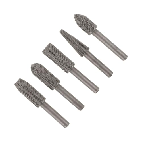 DIYEAH 1 Satz Teiliges Rotationsstahlfeilen Für Holzarbeiten Hochwertige Fräs Und Gravurwerkzeuge Für Marmor Für Diy Projekte Und Präzise Bearbeitung 5 Stück von DIYEAH