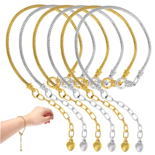 DIYEAH 1 Satz Teiliges Schlangenkette Charm Armband Für Frauen Kupferarmbänder Für Schmuckherstellung Vielseitig Einsetzbar Als Für Und 10 Stück von DIYEAH