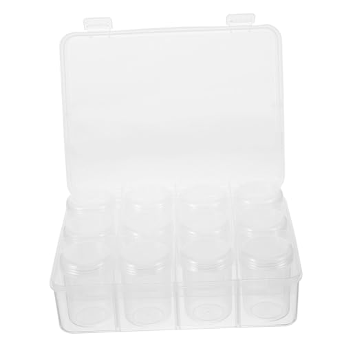 DIYEAH 1 Satz Transparente Aufbewahrungsbox für Schmuckperlen mit Flaschen Multifunktionale Organizer für Kleine Perlen Tragbar und Langlebig für Tägliche Nutzung von DIYEAH